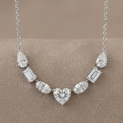 Mixed Cut Diamond Necklace