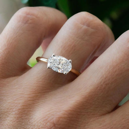 3.15 CT Oval Cut Engagement Ring, Solitaire Ring, Classic Four Prong Ring, Minimalist Wedding Ring, Anniversary Gift For Her