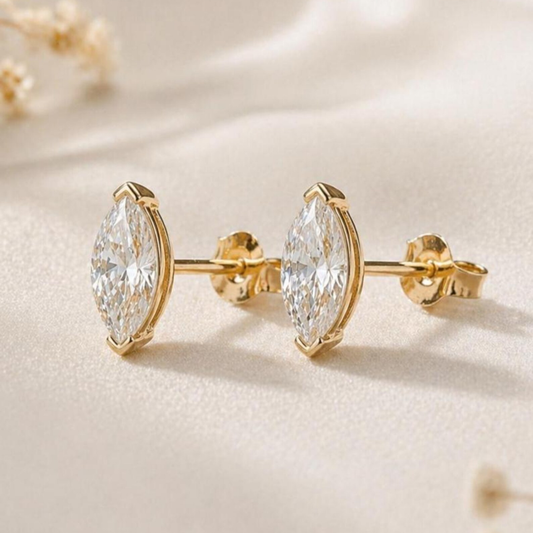 1.50 Ct Marquise Cut Stud Earring