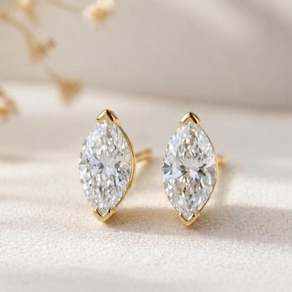 1.50 Ct Marquise Cut Stud Earring