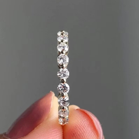 Round Cut Full Eternity Band