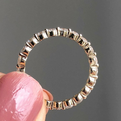 Round Cut Full Eternity Band