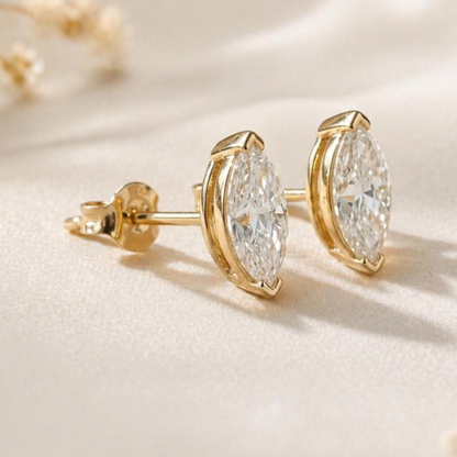 1.50 Ct Marquise Cut Stud Earring