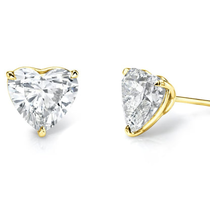 1.50 Ct Heart Cut Stud Earring