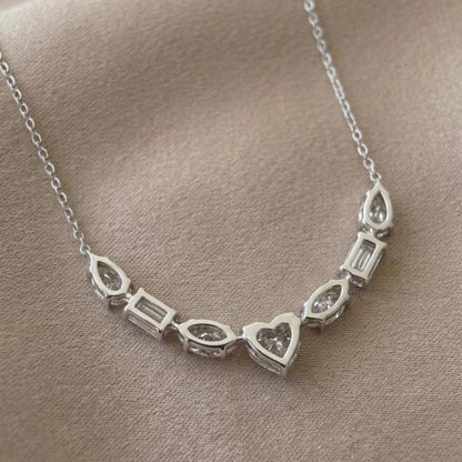 Mixed Cut Diamond Necklace