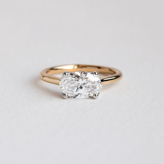 3.15 CT Oval Cut Engagement Ring, Solitaire Ring, Classic Four Prong Ring, Minimalist Wedding Ring, Anniversary Gift For Her