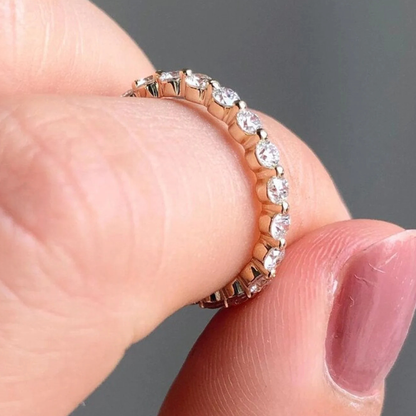 Round Cut Full Eternity Band
