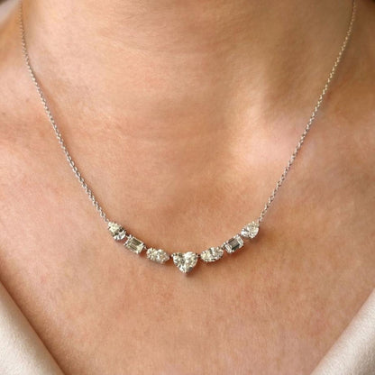 Mixed Cut Diamond Necklace