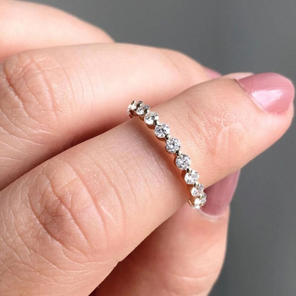 Round Cut Full Eternity Band