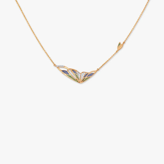 Ethereal Wing Diamond Necklace